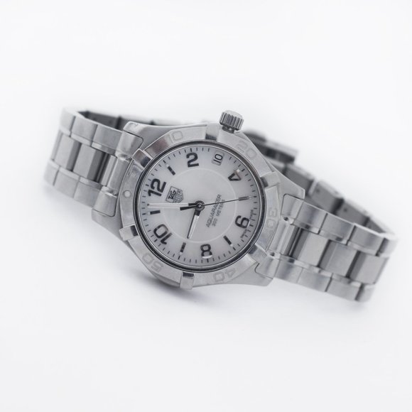 TAG HEUER AQUARACER WAF1311 MOP STEEL QUARTZ WATCH